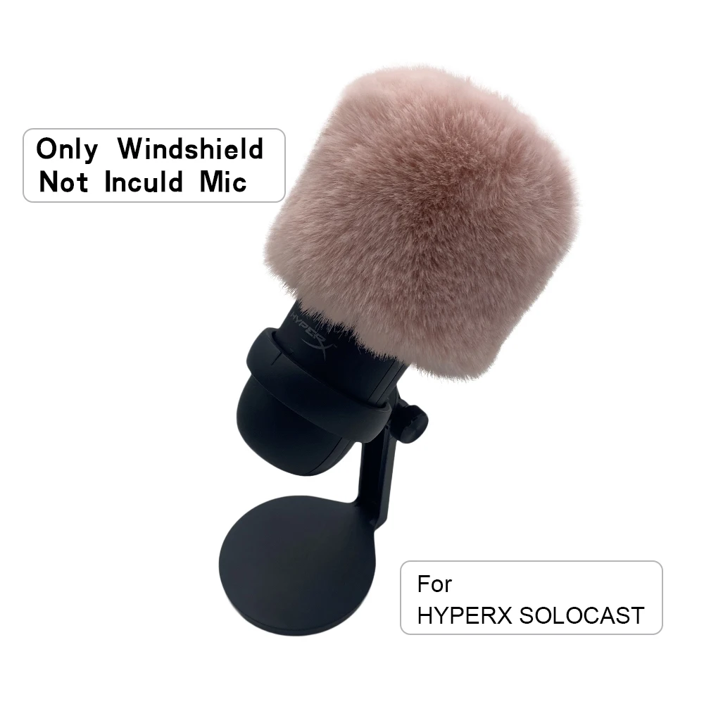 Dead Cat Outdoor Artificial Fur Windshield Mini Microphone Cover Muff Windscreen Sleeve Shield For HYPERX SOLOCAST Pop Filter