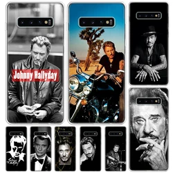 Johnny Hallyday Music Cover For Samsung Galaxy S23 S22 S24 Ultra S21 Plus S20 FE Phone Case S10 + S10E S9 S8 Print Coque