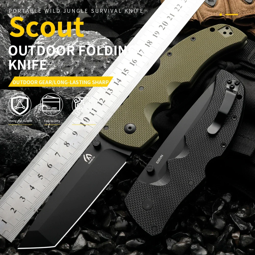 High quality multifunctional folding knife - survival knife for outdoor camping, hunting, and emergency situations, men\'s gift