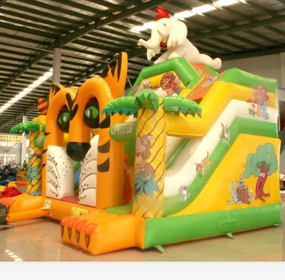 Super fun Children small commercial inflatable slide kids castle for amusement park