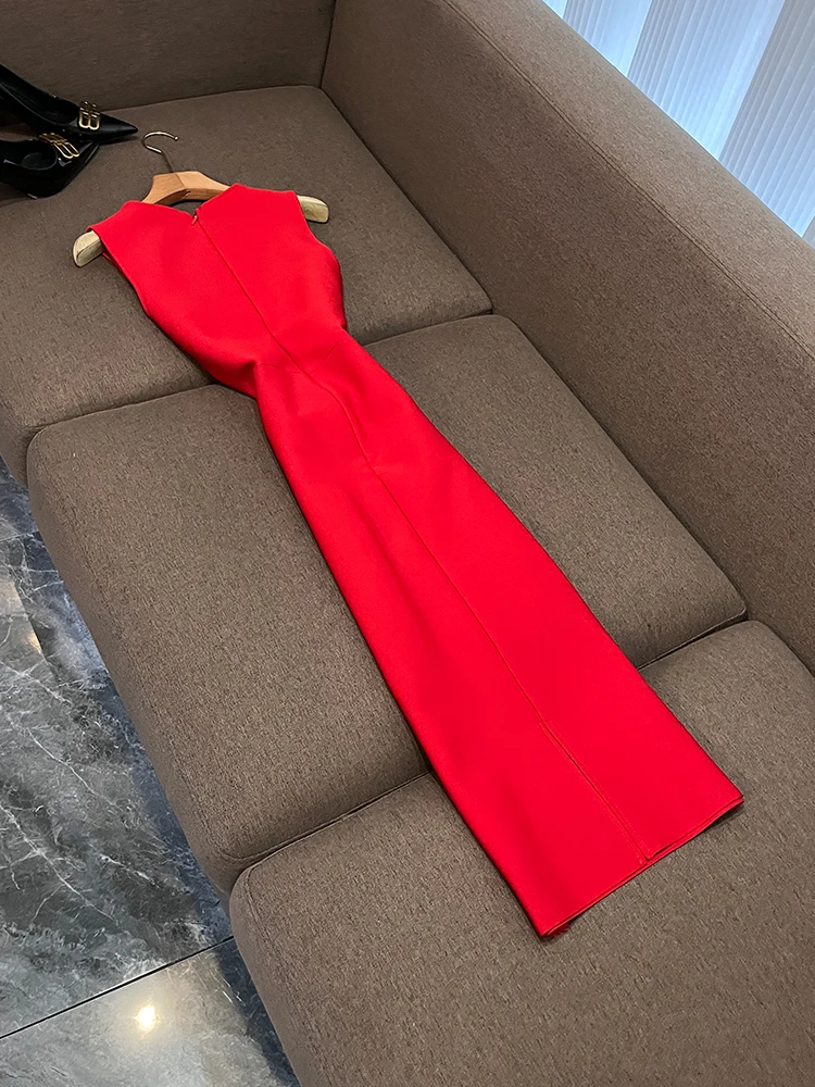 Ele Bodycon Dr Perlen Svel Abnehmen Farbe Hohe Taille Ci Pendeln Geeignet Sommer Herbst Winter Neue Ankunft