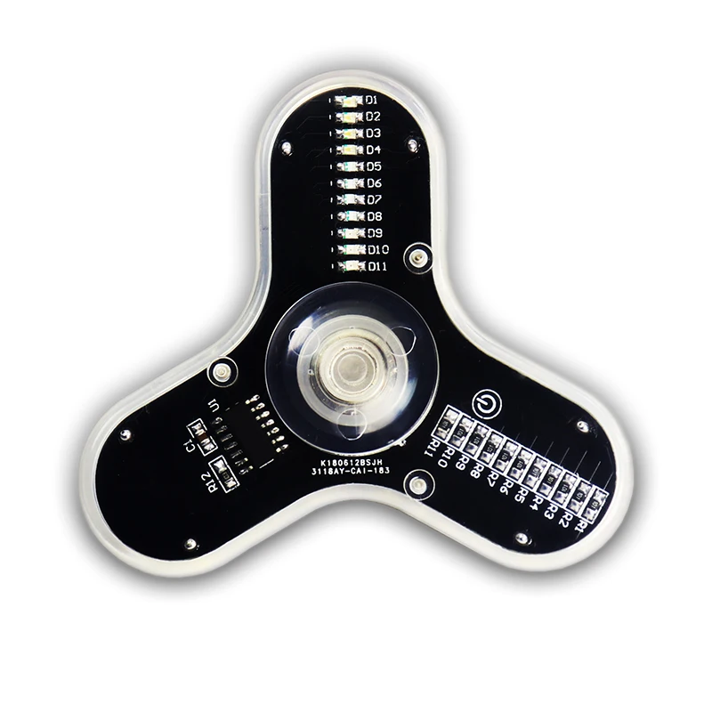 Electronic Components DIY Electron Kit LED 3 Leaf Luminous Fingertip Gyro RG550 DIY Parts Soldering Kit Electronic Training