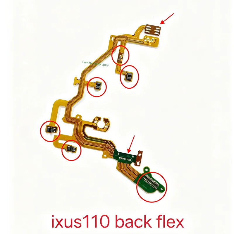 Rear Flex Cable With Components For Canon IXUS110 SD960 Camera Lens Back Seat Flexible Wire Repair Spare Part