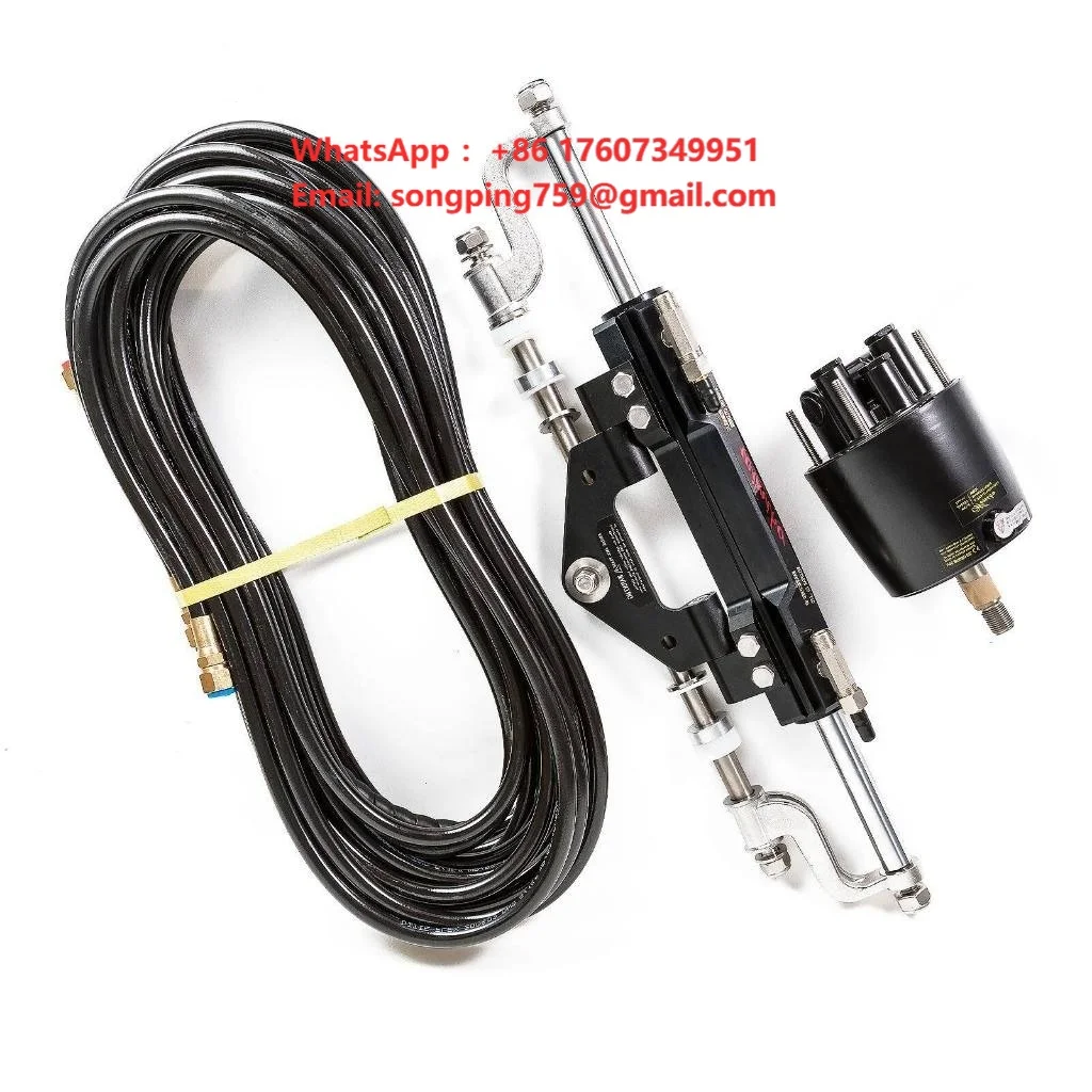Hydraulic Steering Kit for Outboard Engines up to 300HP with Piston Helm Pump Tubes-for Boats Model ZA0350V1