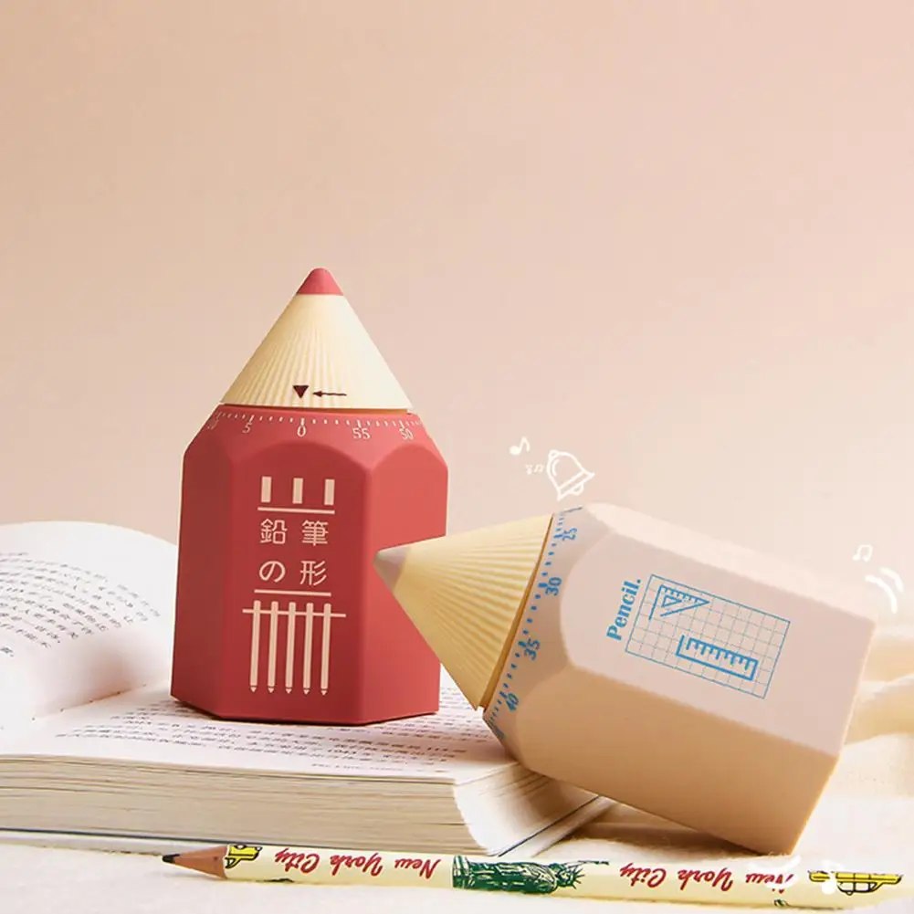 Kitchen Timer Creative Shape Precise Timing Plastic Pencil-shaped Alarm Timer Desktop Ornament for Home