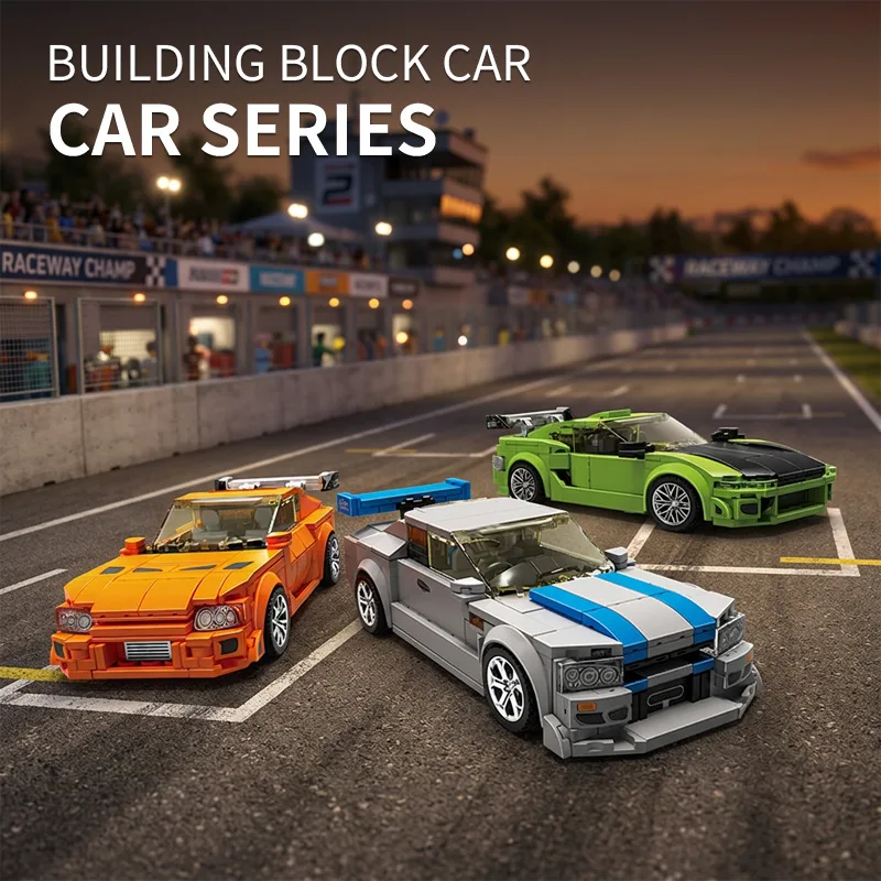 IN STOCK MOC Creativity Speed Champions Sports Car Building Blocks Bricks Assembling Model DIY Adult Toy Christmas Gift Set