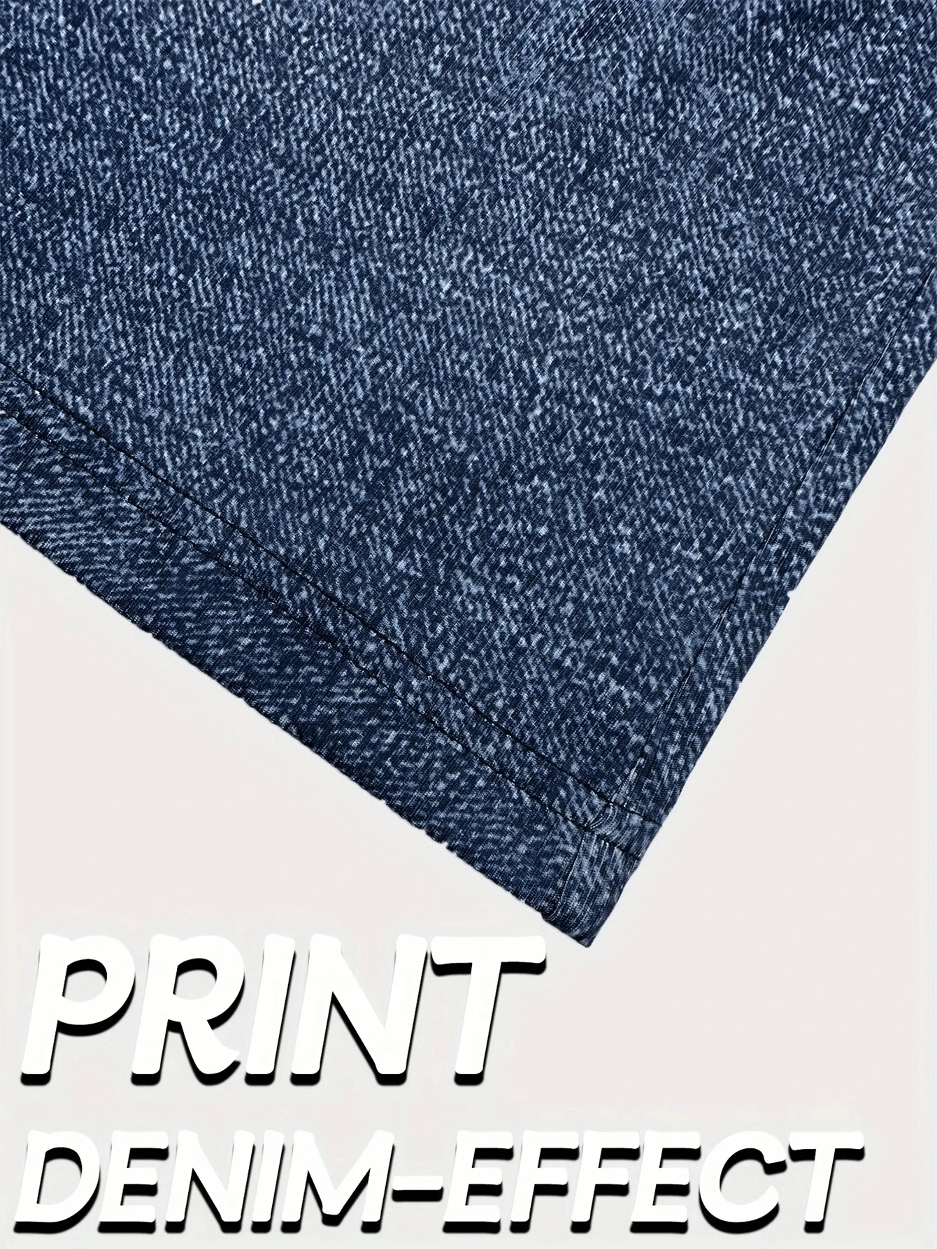 Рисунок 6 - Джинсовые брюки больших размеров с эластичным принтом