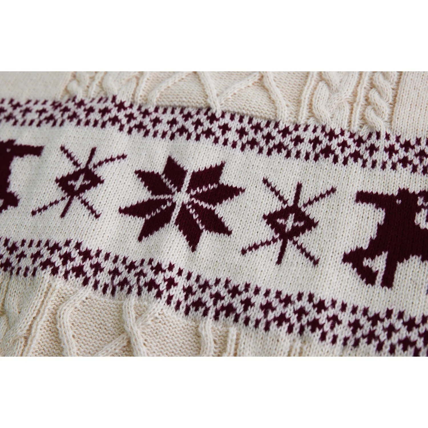 Retro Japanse stijl kerstrode gebreide herentrui Winter Luie stijl Overhead Twist Knitwear Casual ronde hals Top Paar