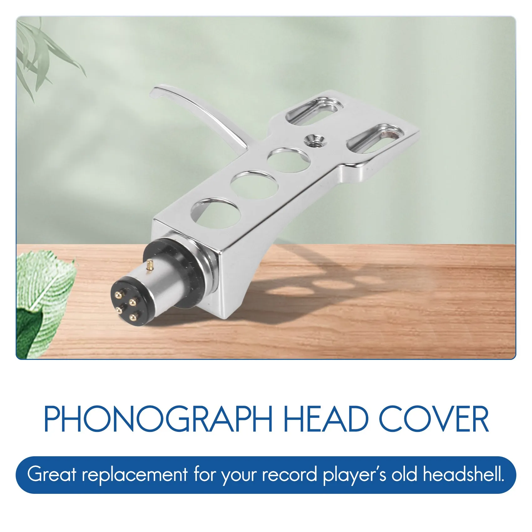 Universal LP Disc เครื่องเล่น Phono Turntable Headshell 4-Pin อลูมิเนียมอัลลอยด์ OFC Leadwires สําหรับ Direct-Drive Turntable XQ