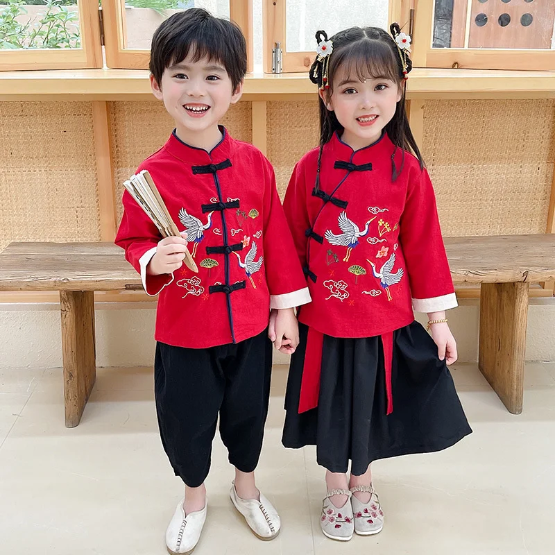 

Children's Han Clothes, Boys' Master Clothes, Little Boys' Ancient Clothes, Tang Clothes, Girls' Chinese Style, Chinese Style,