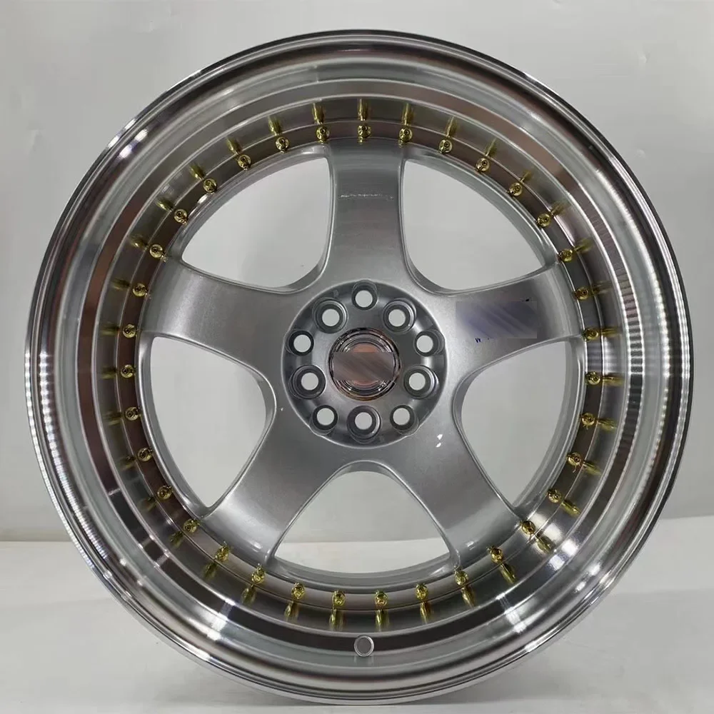 15 16 17 18 19 Inch 5x108 5x112 5x114.3 5x130 5x120 White Color Deep Dish Concave Chrome Alloy 5 Hole Wheel Rims