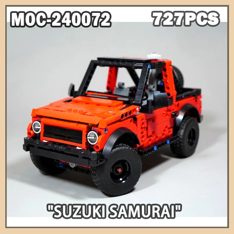 

MOC-240072 Модель MOC Автомобиль Строительный Кирпич Спортивный Автомобиль Suzuki Samurai Brick Внедорожник Креативная игрушка Рождественские подарки 727 шт.