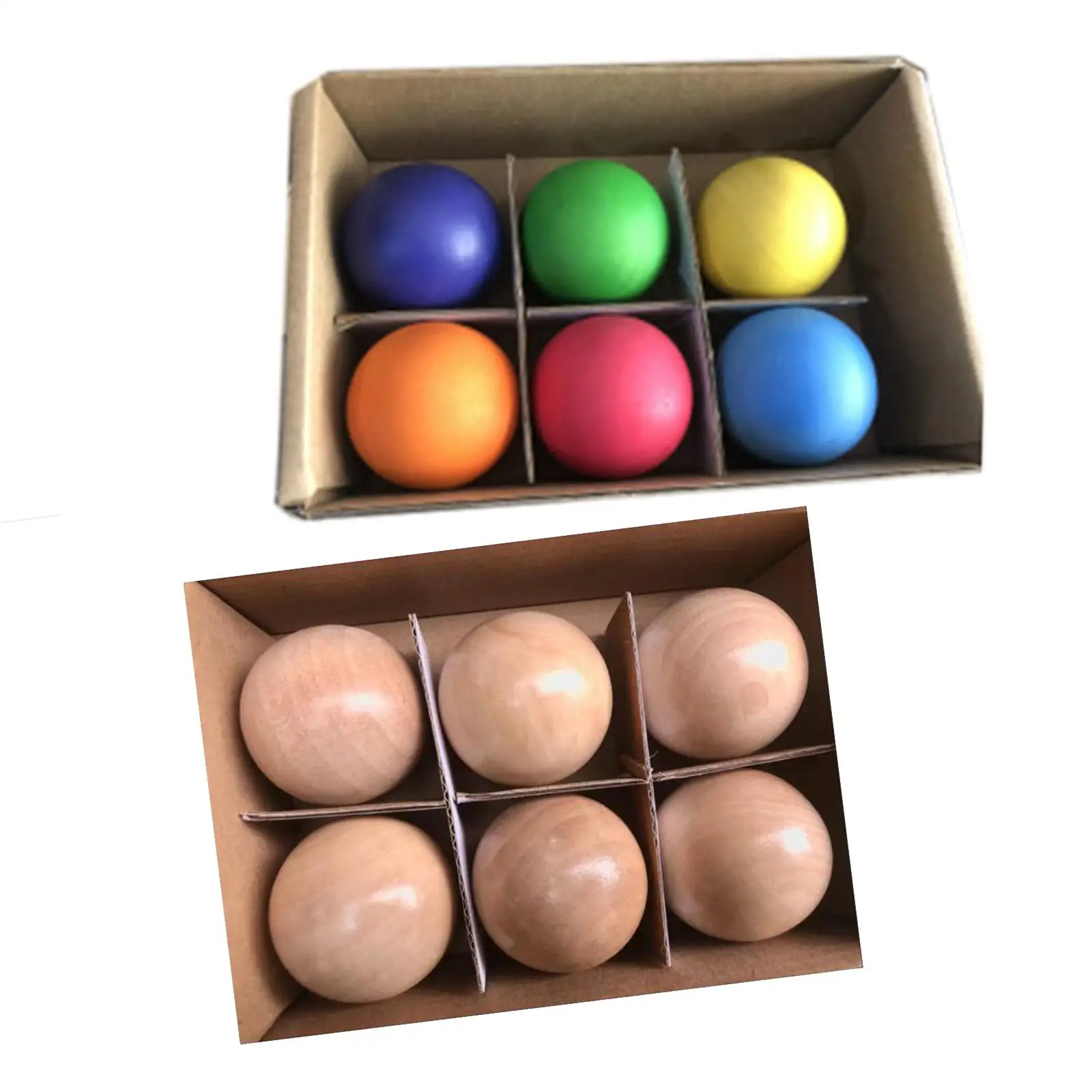 Set educativo di palline di legno per bambini - Giocattolo didattico Montessori