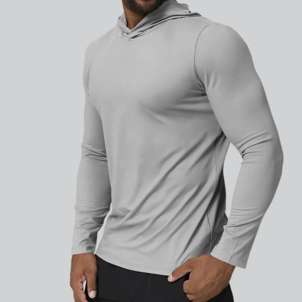 男性ジム-tシャツ-パーカー-フィットネス-シャツ-スリム-長袖-ランニング-トップ-tシャツ-スポーツウェア-速乾性-トレーニング-ワークアウト-トップス-アウトドア-スポーツ