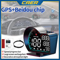 Auto GPS Digital Car Speedometer Muti-function Head Up Display Speed Alarm Clock Compass Mileage Gauge Car Electronic Accessory