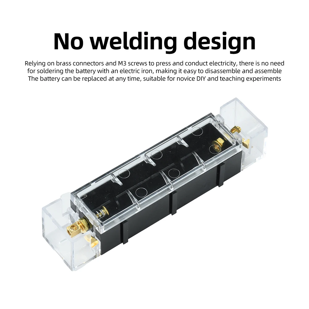 DIY-Batteriehalter für 18650 21700, Verbindbare Box, Tragbarer Energiespeicher, Ohne Schweißen, Zapfenverbindungen – Detail 10