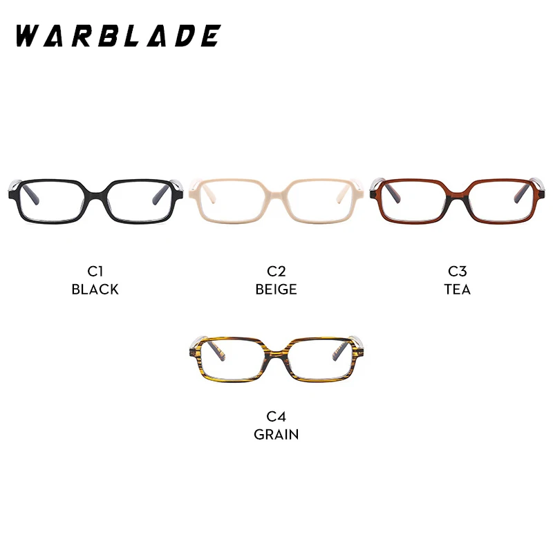 Retro Narrow Small Square Frame Anti-Blue Light Women Men Glasses Computer Reading Eye Protection Games Optical Eyewear Lentes