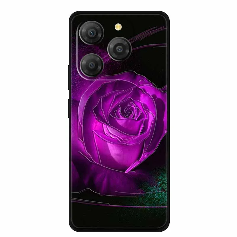 حافظة مزخرفة ثلاثية الأبعاد لهاتف Blackview Shark 9 حافظات هاتف الإغاثة الزهور سيليكون لينة الغطاء الخلفي Coque ل Blackview Shark 9 حافظة Shark9