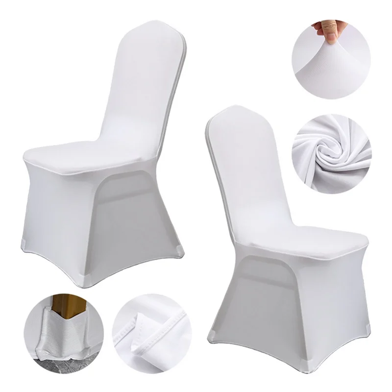 A73T NEW~10Pcs Chair Cover Stretch Slipcovers for Wedding Party, Dining Chair Decoration Covers