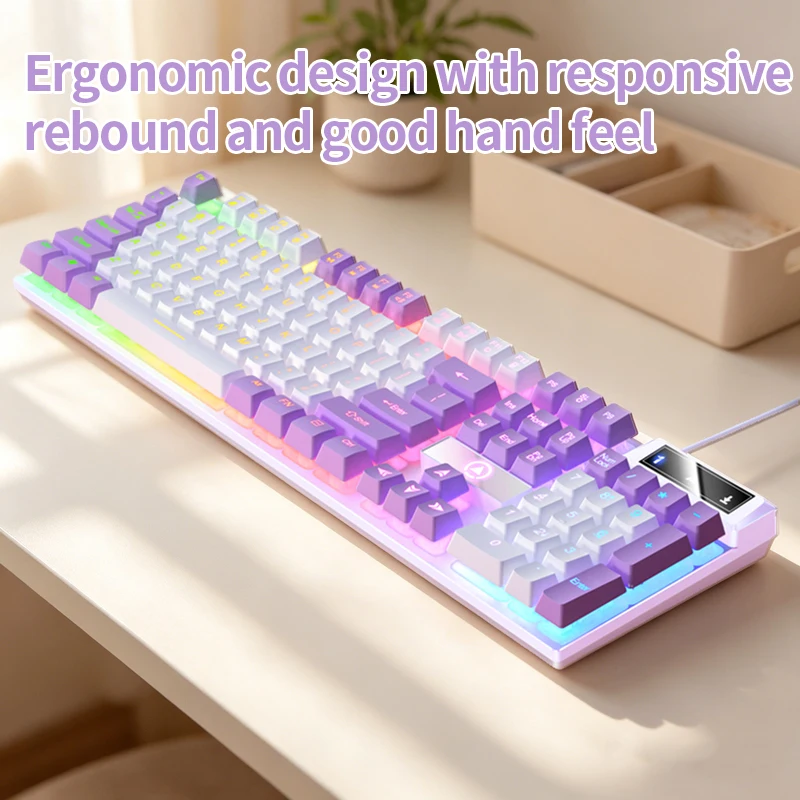 Gaming  Keyboard and Mouse Wired Combo Set,Computer Laptop Desktop Office PC Accessories view 2