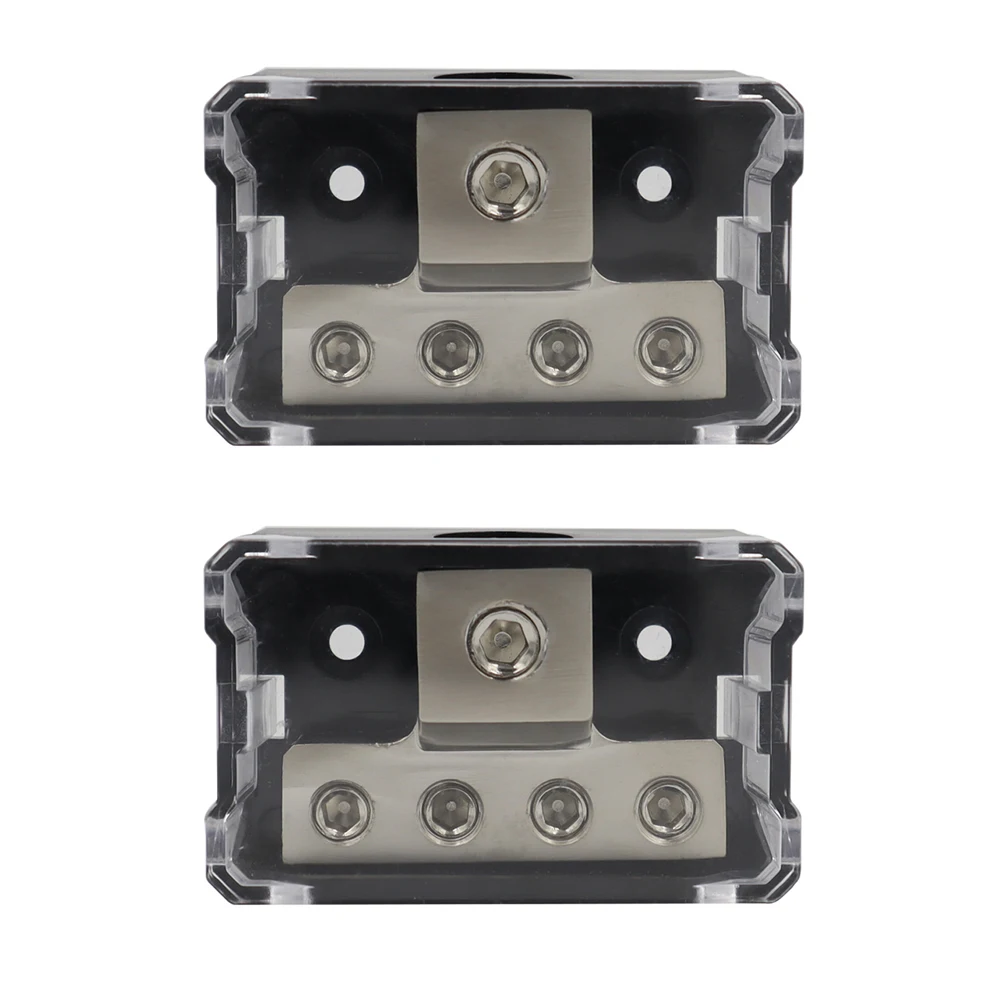 

1 Input 4 Output 4 Ways Car Power Distributor Block Holder for Cars Off-road Vehicles Buses RVs Yachts Ships