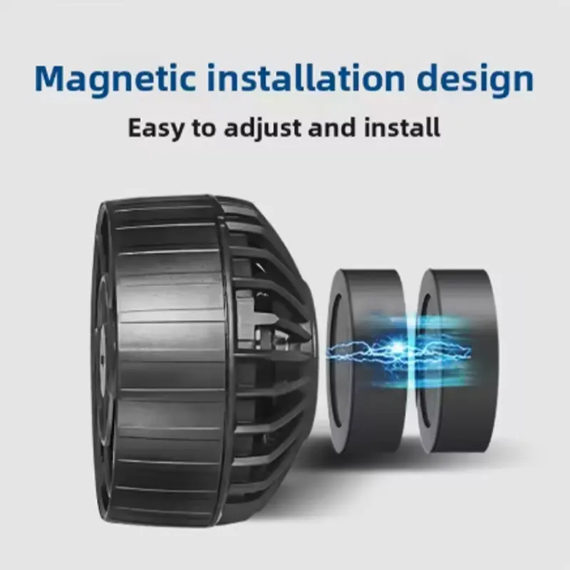 Jebao ELW-M Series Smart Wave Maker Pump Ultra Quiet WiFi Cloud Wavemaker with Magnetic Base for Marine Coral Reef Fish Tank