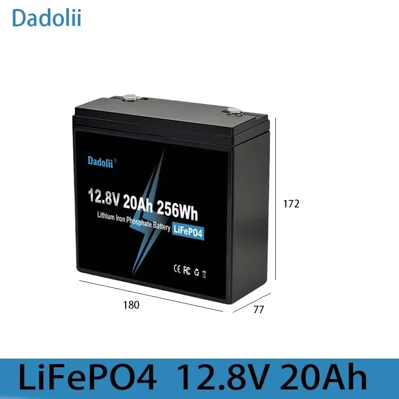 

New 12V 20Ah LiFePo4 Battery Lithium Iron Phosphate 12V LiFePo4 Rechargeable Battery for Kid Scooters Boat Motor No Tax