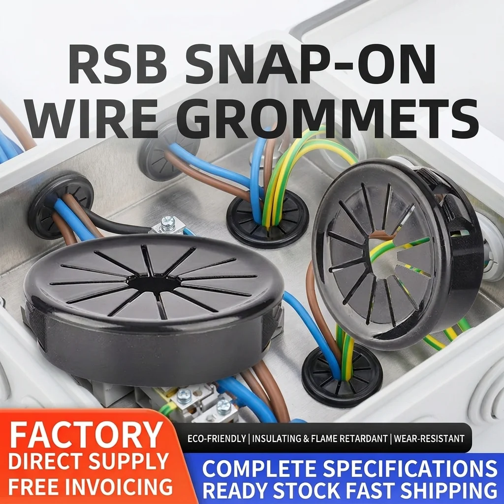 20PCS RSB Cable Grommet RSB30/40/50 Plastic Wire Protector, Strain Relief Bushings for Electrical Cables and Wires