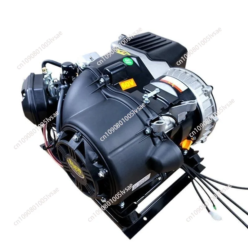 Electric start 6KW dual cooling electric vehicle range extender 48V 60V 72V car generator silent frequency conversion