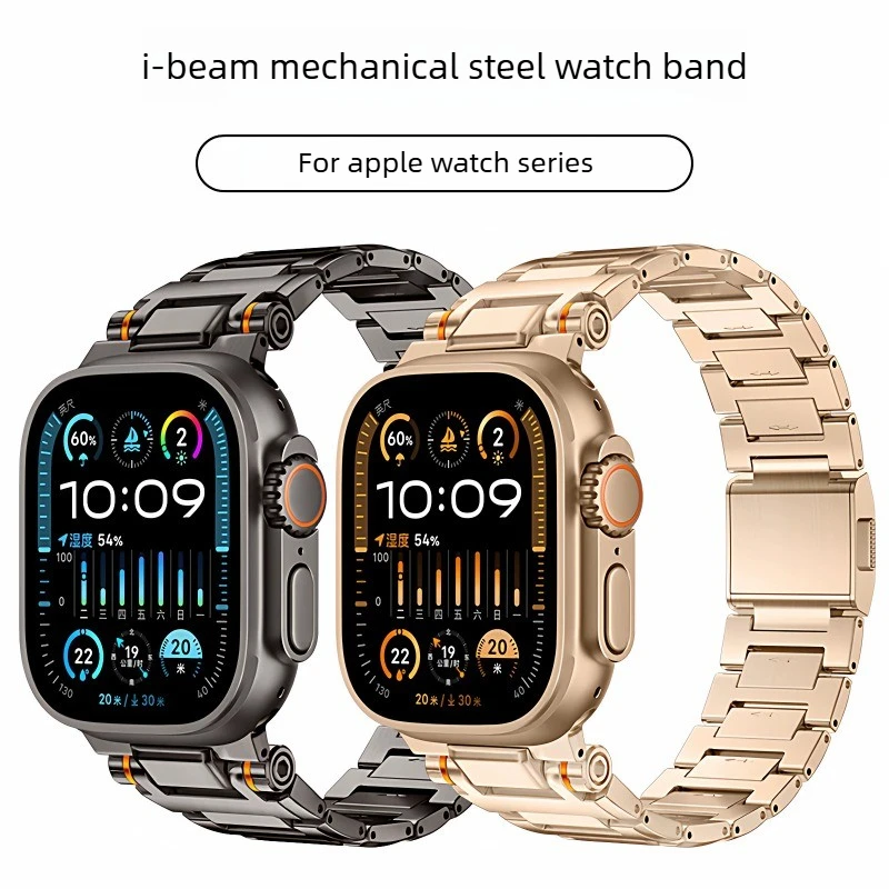 

For IWatch Series 10 9 8 7 6 Stainless Steel Strap for Apple Watch Ultra Band 49mm 46 44 45 42mm luxury Replacement Bracelet