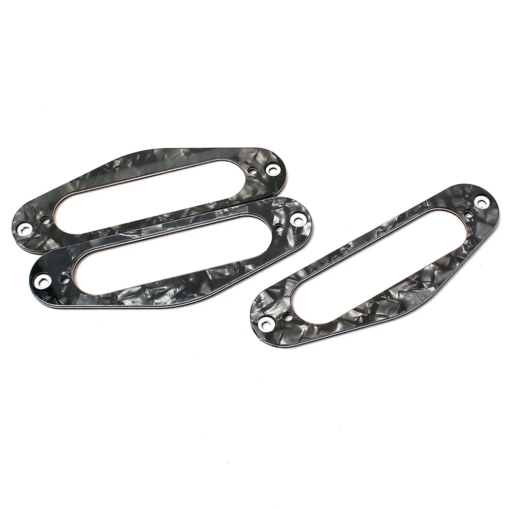 

3 Pcs Vibration Pickup Box Guitar Electric Single Coil Pickups Ring Frame Humbucker Mounting