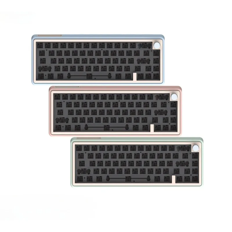 ZUOYA LMK67 Aluminum Alloy Keyboard Kit RGB Tri-mode  2.4G Wireless Girls Mechanical Bluetooth Support Via Key Remapping DIY