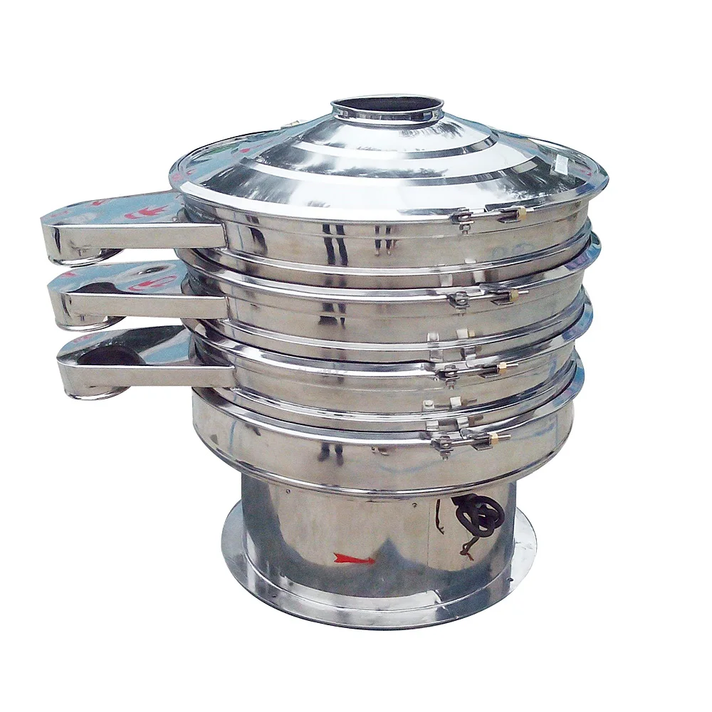 

Vibro Sifter Stainless Steel Sieving Machine with Easy Screen Change No Blockage for Spice, Flour, Sugar