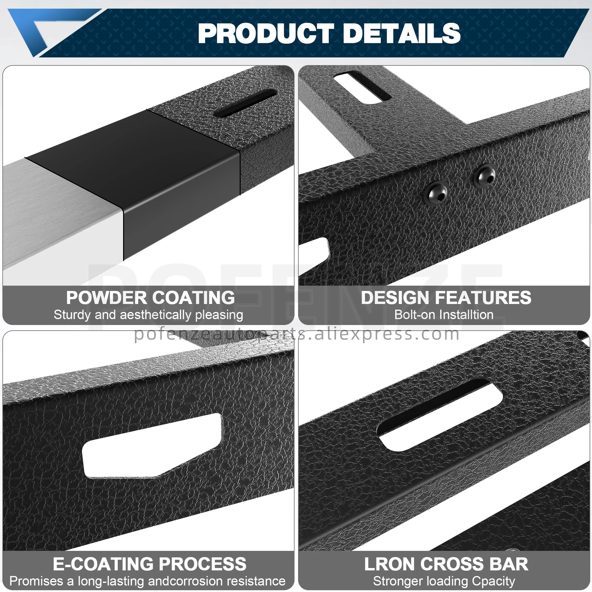رف سقف تاكوما، مناسب لعام 2024-2025 كابينة تويوتا تاكوما المزدوجة (4 أبواب فقط)، أمتعة حاملات البضائع ذات السلة شديدة التحمل #3