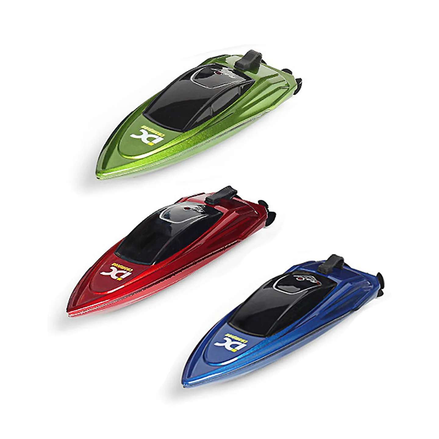 Dc 2.4G Mini Remote Control Boat Waterproof Rechargeable High Speed Racing Boat Multi Player Competition For Pool Lake Adult