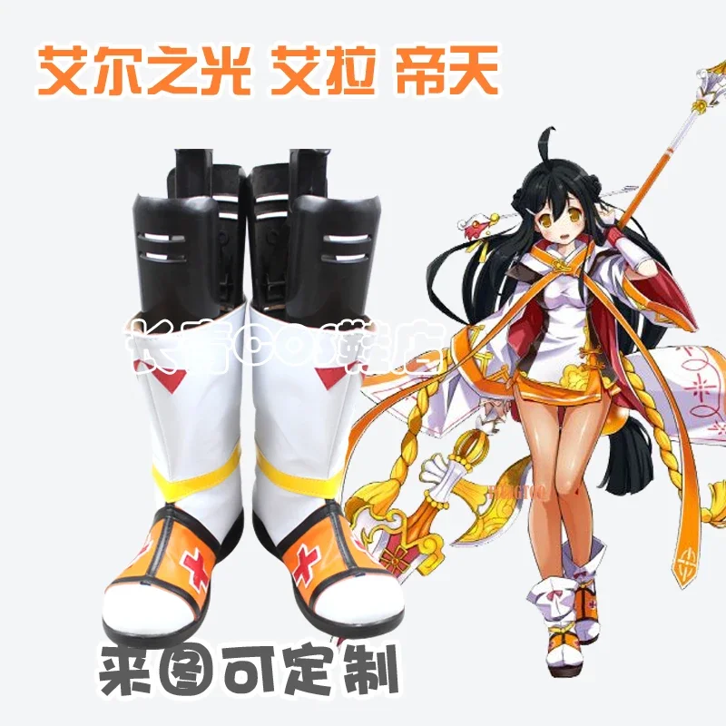 

Elsword: El Lady Ara Haan Sakra Devfrika Персонажи аниме Обувь Обувь для косплея Сапоги Костюм для вечеринки Опора