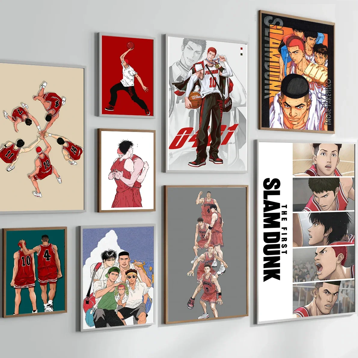 

Japan Anime Slam Dunk Posters Figure Kaede Rukawa Basketball Sports Canvas Painting Living Room Wall Art Picture For Home Decor