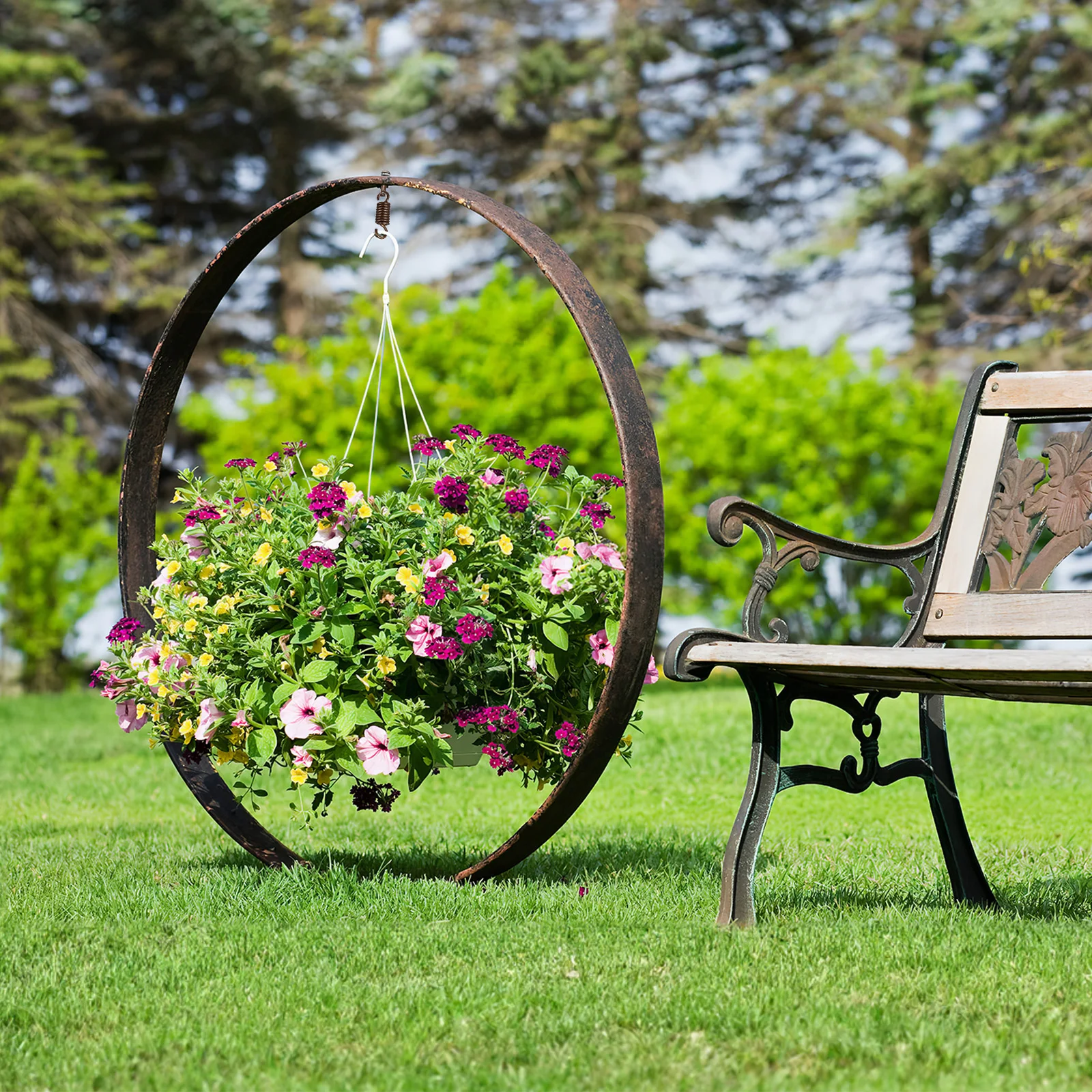 

1 Set Hammock Hanging Spring Hook Replacement Kit Steel Durable Accessories For Swing Chairs Baskets Porch Sandbags Rotating