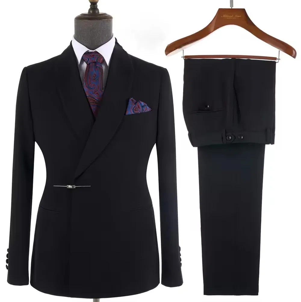 New Men's Suit Ensemble - Men's Formal Suit Set - Wedding Groom Suit for Ceremonies - Business Wedding Banquet Attire
