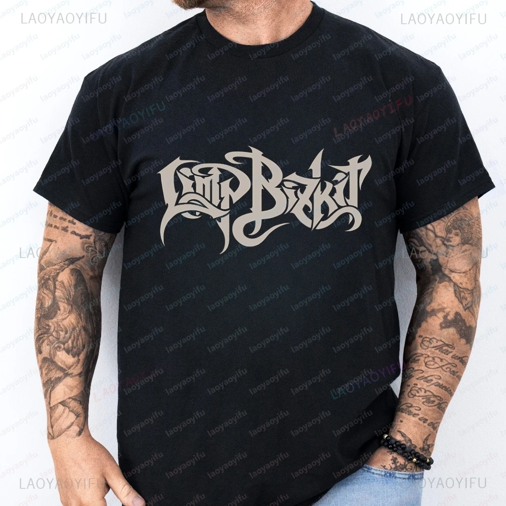 Футболка унисекс Limp Bizkit Rock Band Summer Trend Harajuku с короткими рукавами универсальная принтом большого размера