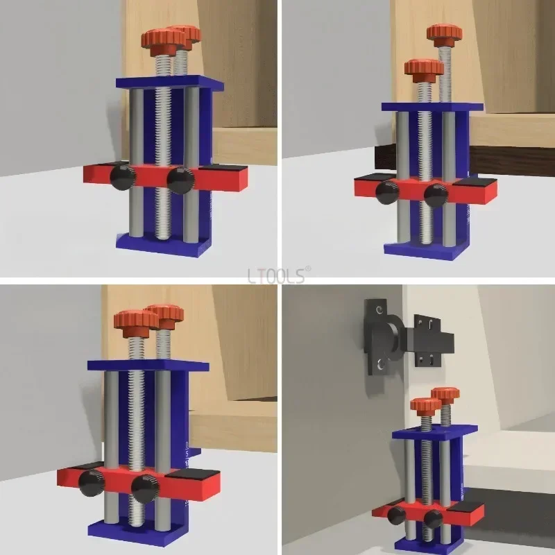 Imagem -05 - Multi Funcional Cabinet Door Installation Fixture Altura Ajustável Porta Nivelamento Instalação de Alinhamento Ferramentas de Fixação