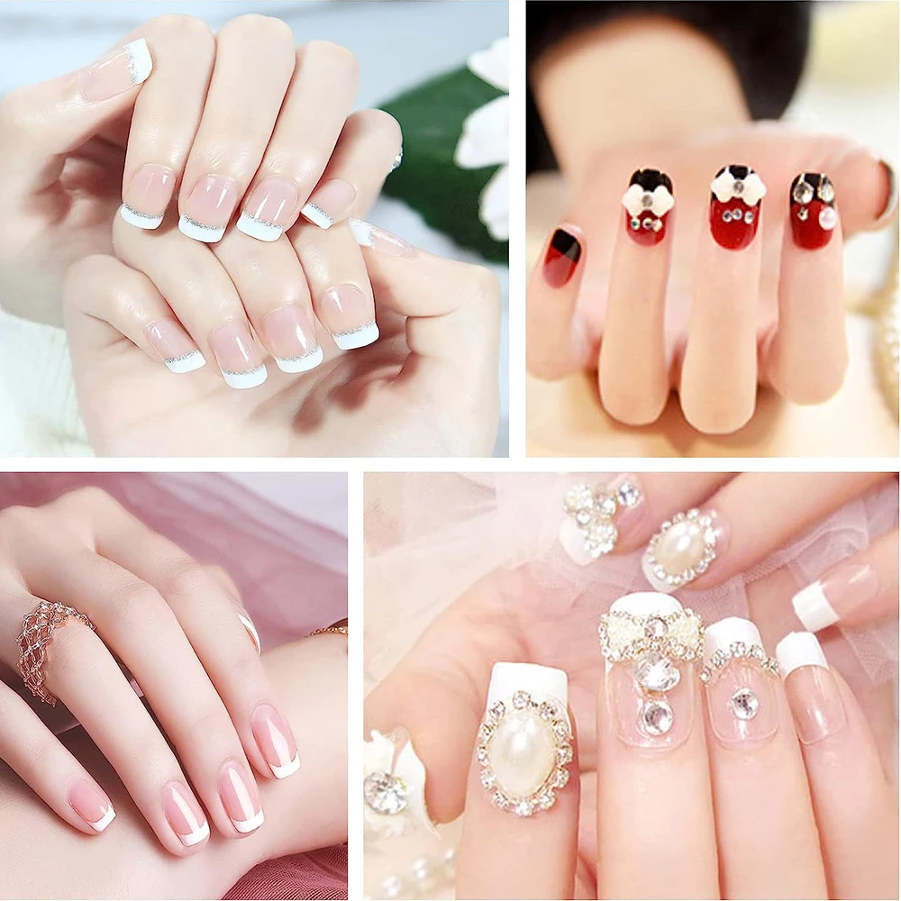 5/10/15 Sheets French Manicure Strip Nail Art Form Fringe Tip Guides Self Adhesive Nail Sticker DIY Line Tips Decoration Tool