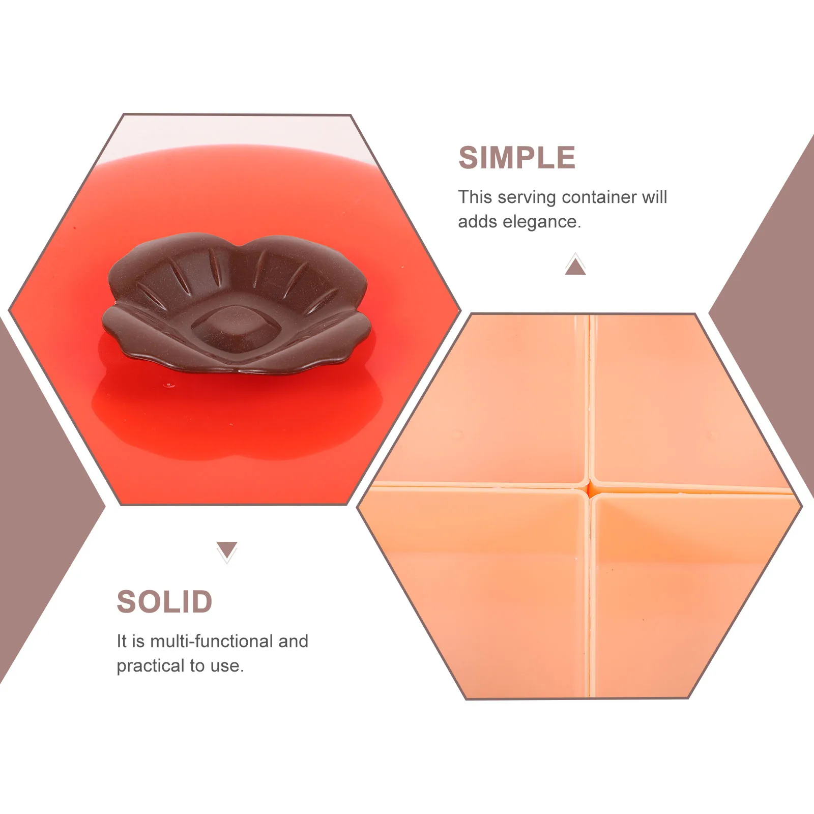 

Divided Snack Tray Persimmon Shaped Nut Box With Lid Serving Dish For Party Appetizer Dry Fruit Storage Container Kitchen