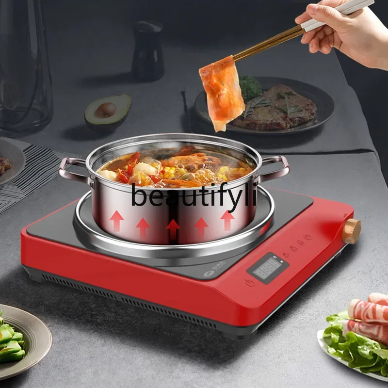 

A56 Вогнутая индукционная плита с одной горелкой, бытовая мощная черная хрустальная панель для жарки