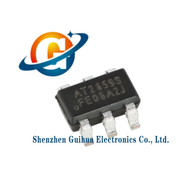 10pcs original AT2659S SOT-23-6 GNSS L1 frequency band satellite navigation RF front-end amplifier chip