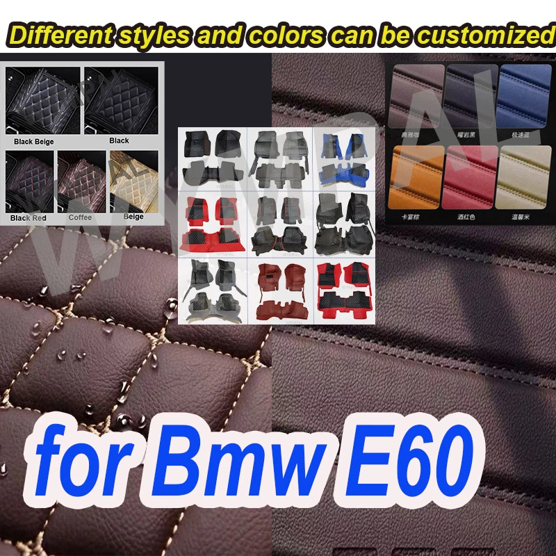 

Роскошный автомобильный коврик для Bmw E60 2004 2005 2006 2007 2008 2009 2010 серии 5, алмазные ковры, водонепроницаемые подушечки для ног, автомобильные