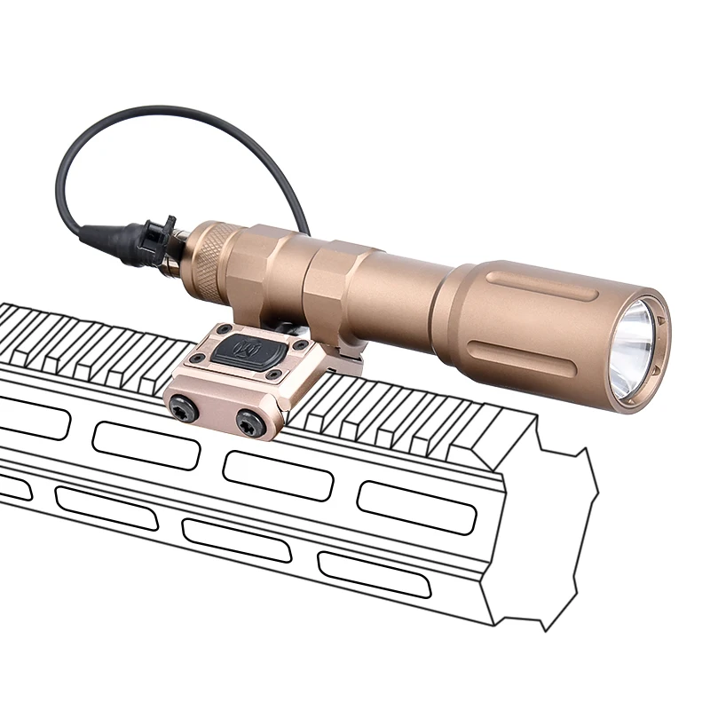 PLH-V2 Flashlight UN Switch Wadsn PLHv2 Tactical Weapon Spotlight 1300Lumen Airsoft Brige PLH V2 Scout Light Fit 20MM Rail