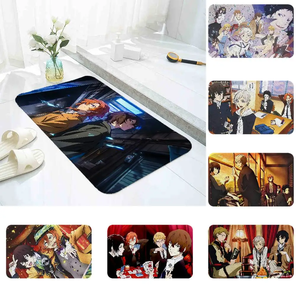 

B-Bungo-Str-ays Dogs Floor Mat Living Room Rug For Bedroom Welcome Mat Outdoor Rug