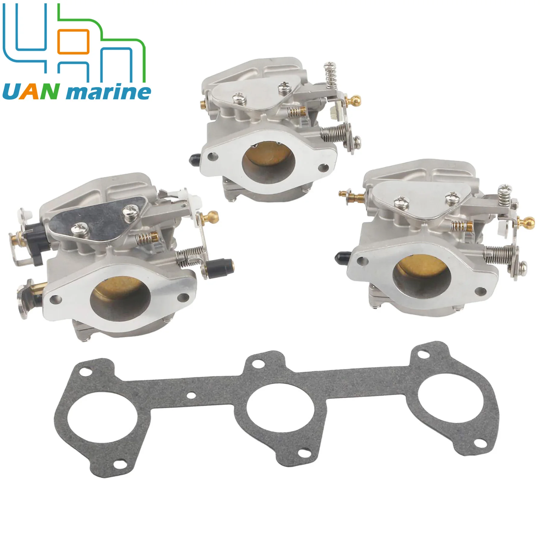 Boat Motor 3 Pcs Carburetor Assy for Yamaha Outboard 2-Stroke 60HP E60 Marine Engine 6K5-14301-03 6K5-14302-03 6K5-14303-03