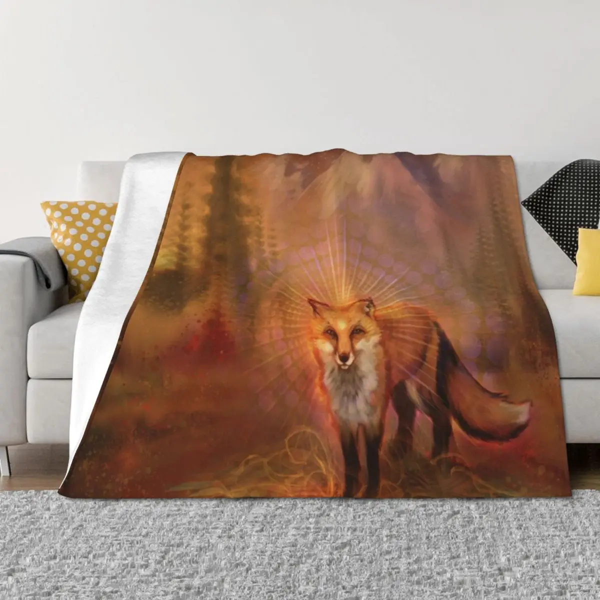 Одеяло Wise Fox, плед, украшения, диваны, одеяла для кровати, одеяла
